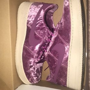 Air Force 1s Purple Velvet sz 6.5 Y